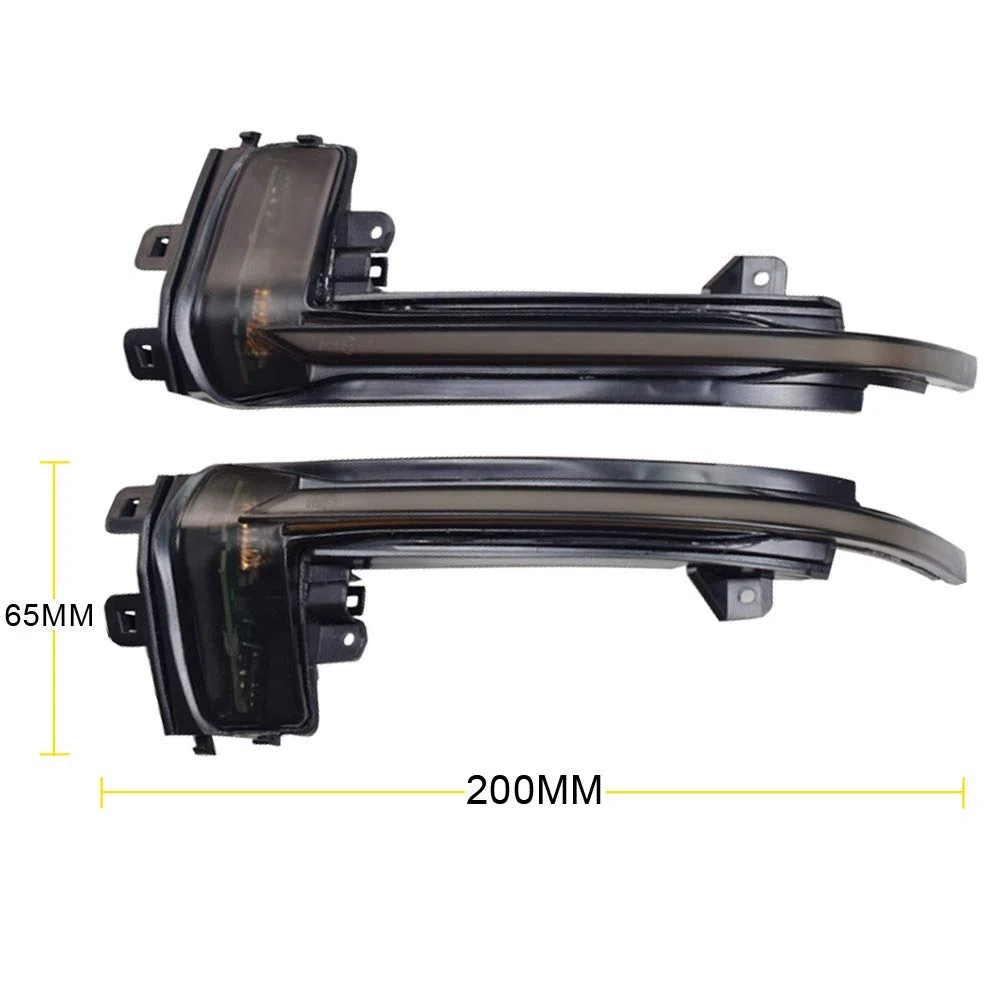 Intermitentes dinámicos LED para Audi A4 S4 B8 8K A5 S5 A6 S6 A8 S8 Q3 SQ3 A3 8P (negro)