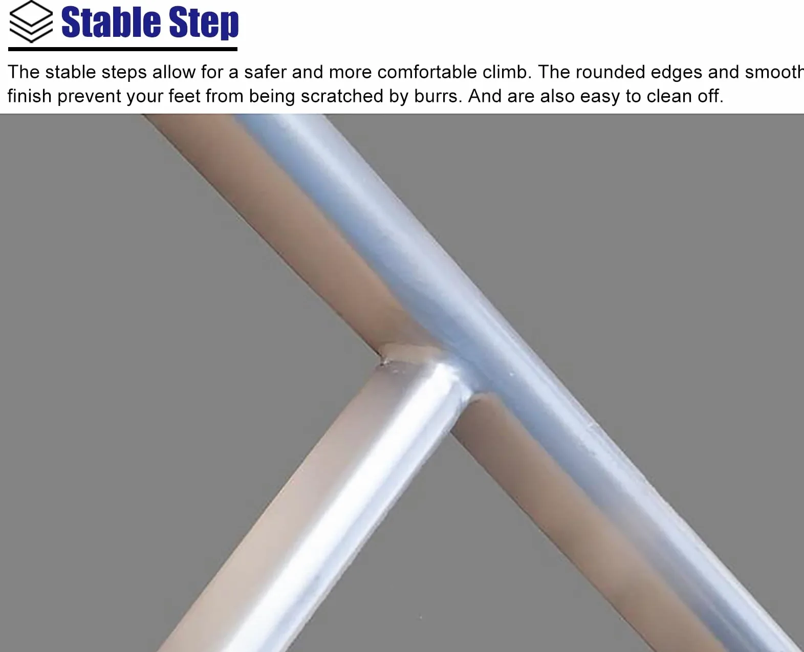 Kunovo Escalera Litera Escalera de Litera de Color Muli-ti con Ganchos, 116 Cm/ 130 Cm/ 140 Cm/ 150 Cm/Estructura De Metal Alto Cama Doble Litera Escalera para Autocaravana Camper Escaleras del Ático