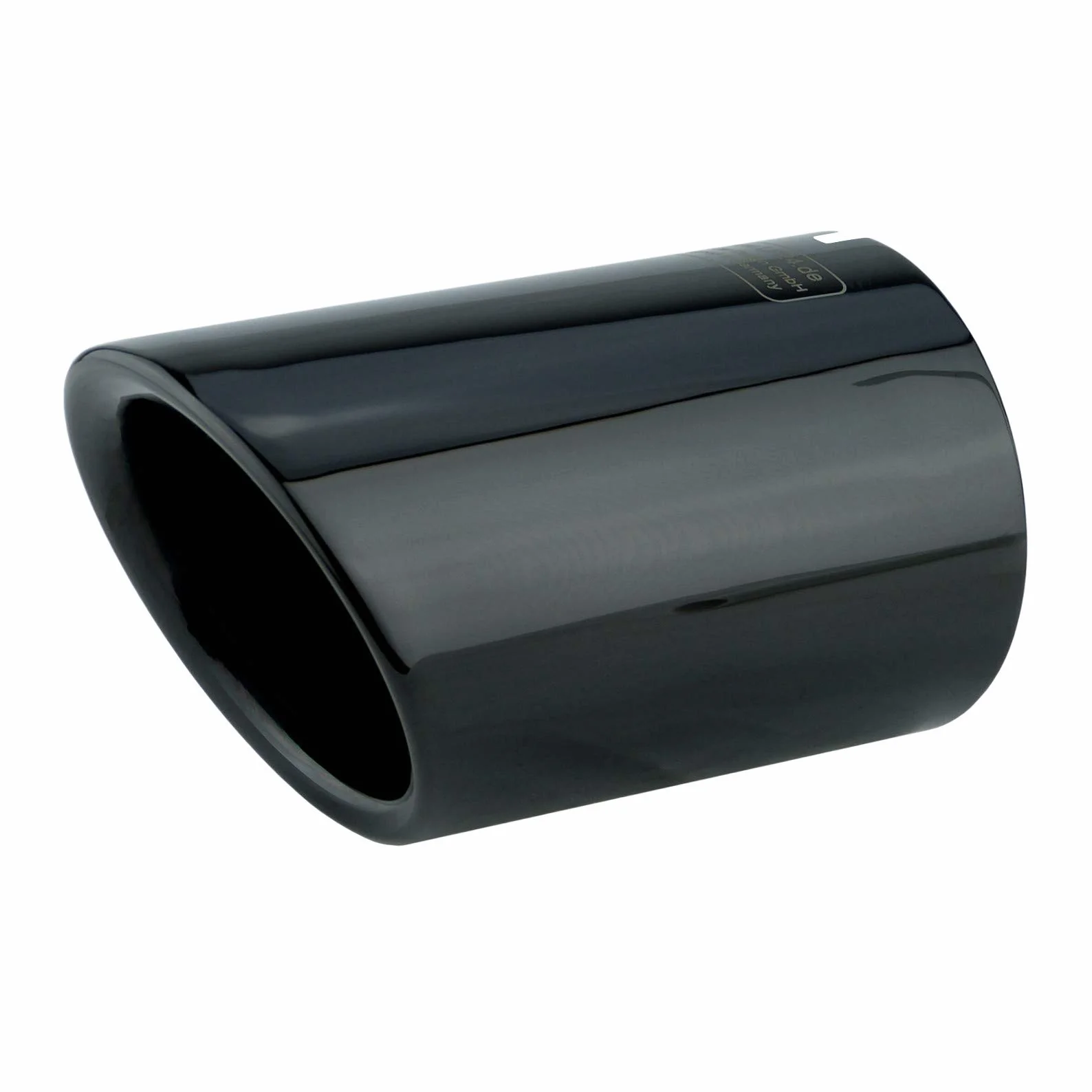 Embellecedor de Tubo de Escape Coche Cola de Escape Coche acero inoxidable espejo pulido negro Cola de Tubo de Escape Plug Play compatible con A4 B9 8W A5 F5 para 65mm - L&P A285-1