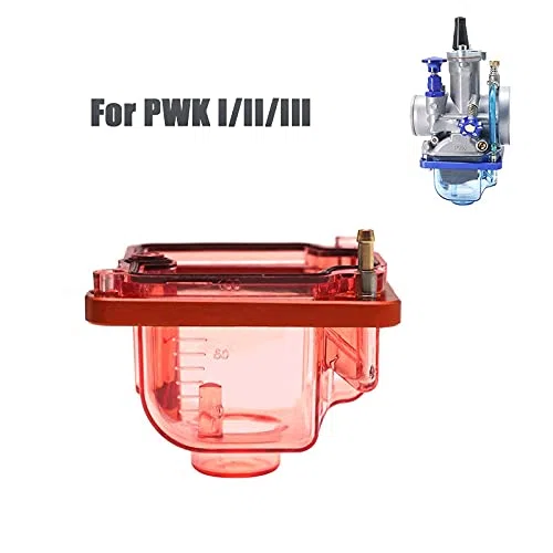 Carburador Flotador Bowl Comp Chamber Copa de aceite transparente compatible para PWK I/II/III PWK IV/KSR EVO (Color: A Orange)