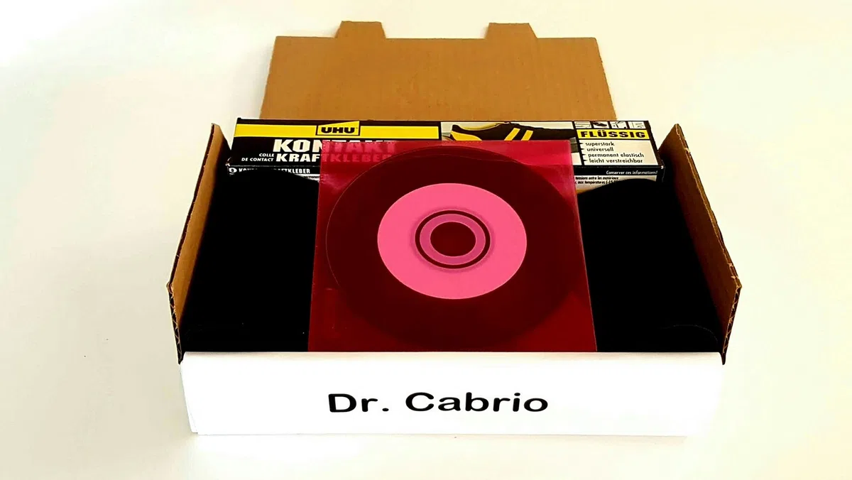 Kit de reparación de capota Smart Cabrio de capota original descapotable para grietas, cortes, agujeros, abrasiones, etc. (completo incluye parches, pegamento, EBA y CD) para cubierta de tela