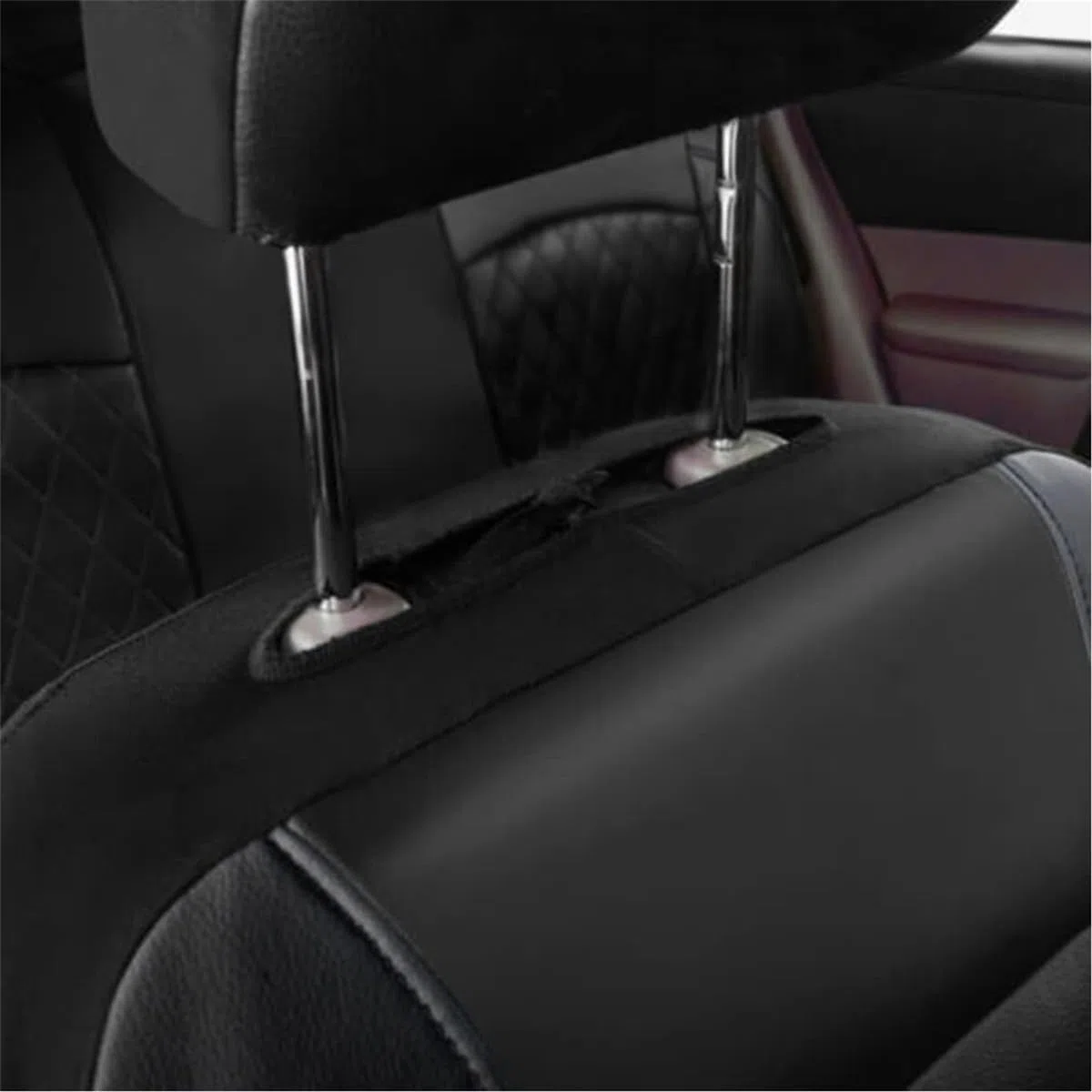 9 Piezas Cuero Funda Asiento Coche para Seat Ibiza 5-Door/Ibiza ST 6F 6J 6L 6L2 6L1 6K 6K2 6K1 1993-2025, Impermeables Cubreasientos Delanteros Y Traseros Interior Protector Accesorios