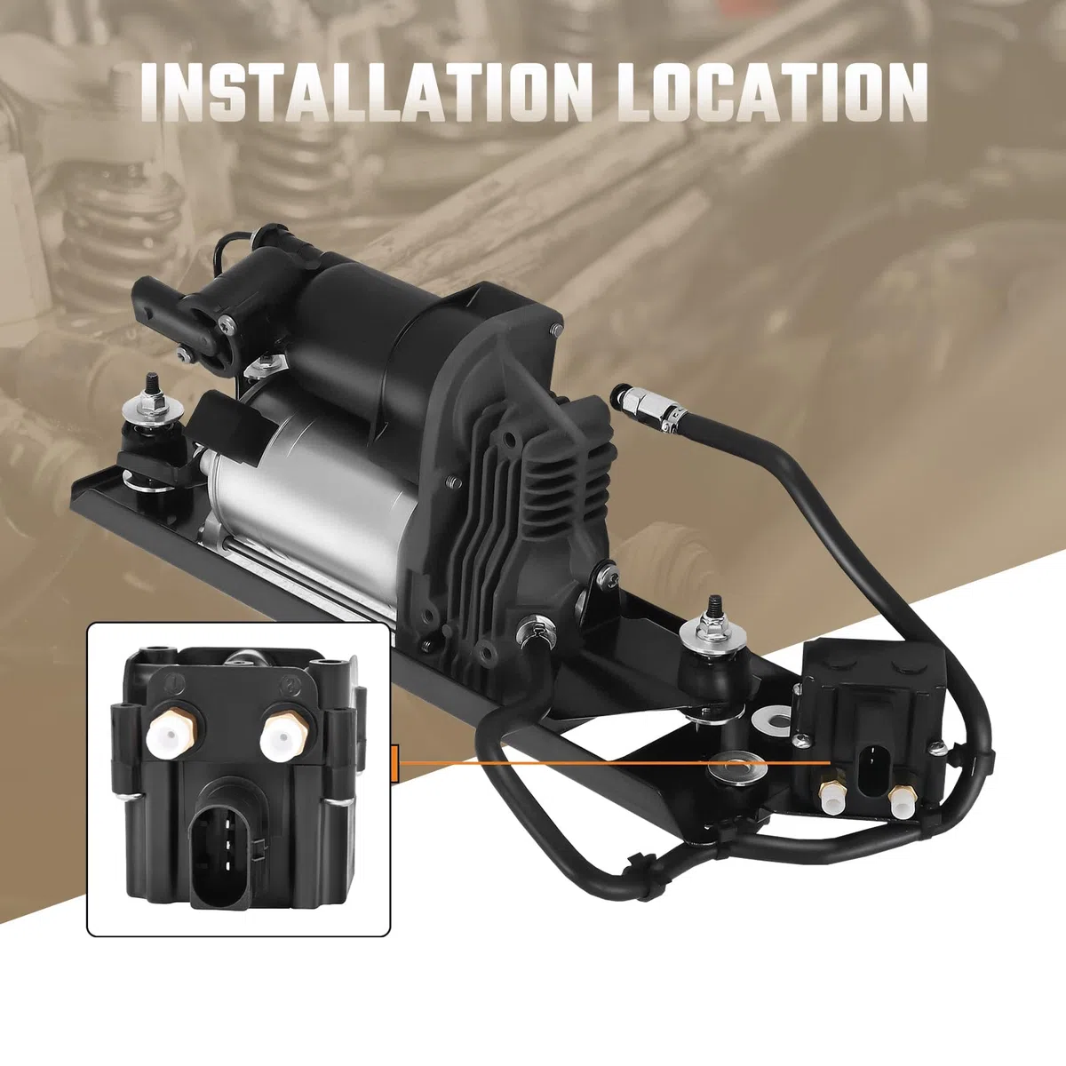 Bloque de válvula de compresor de resorte de aire compatible con Serie 7 F01 F02 F04 5 Touring F11 5 GT F07, parte #4722555610 37206789450