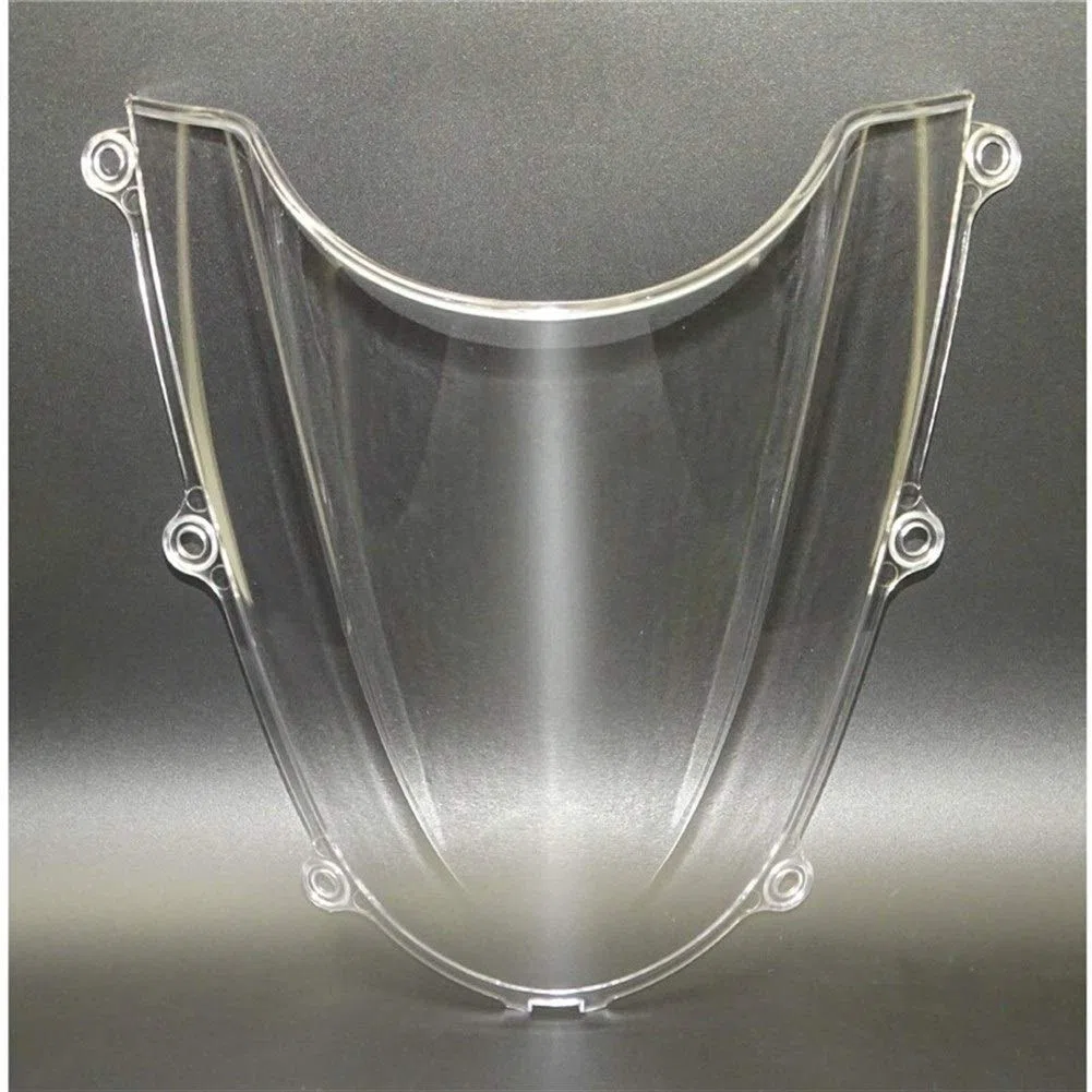 GLoyer Parabrisas de Motocicleta Ajuste Compatible con CBR600RR CBR 600 RR F5 2005 2006 Double Bubble Parabrisas Protección De Pantalla (Color : Clear)