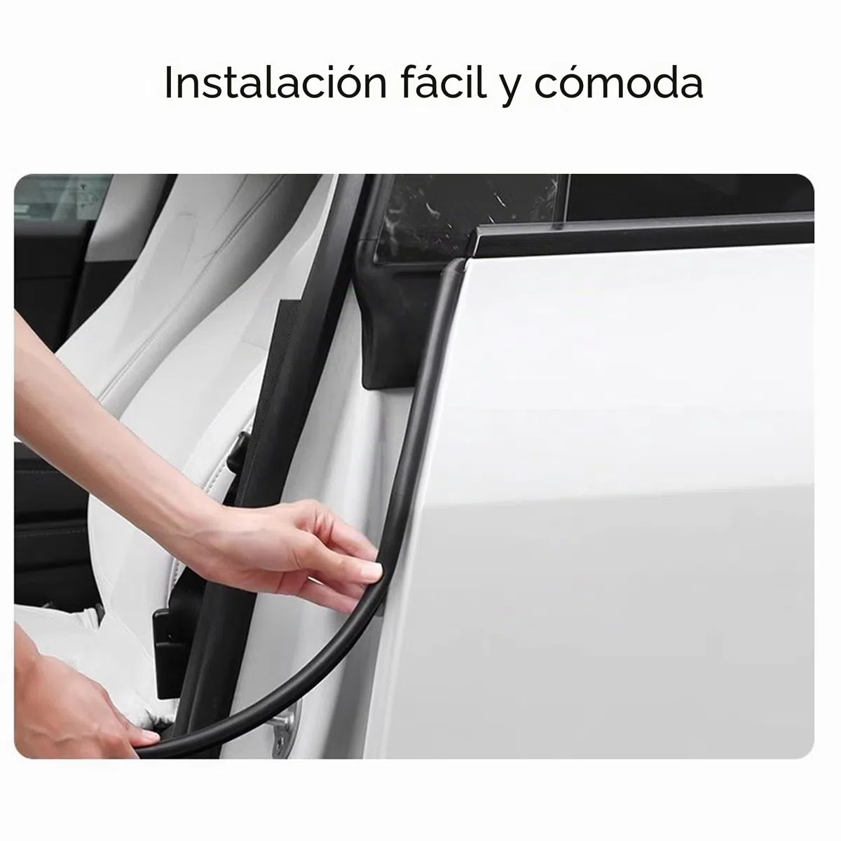Kit De Sello De Puerta para Tesla Model 3, Sellado Insonorizado y Aislante del Ruido para Puertas y Ventanas de Automóviles, Tira de Sellado de Goma para Automóviles