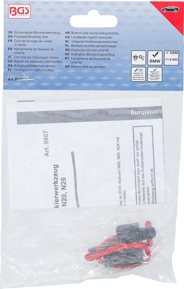 BGS 9867 | Herramienta de bloqueo de volante | para BMW N55, N20, N26
