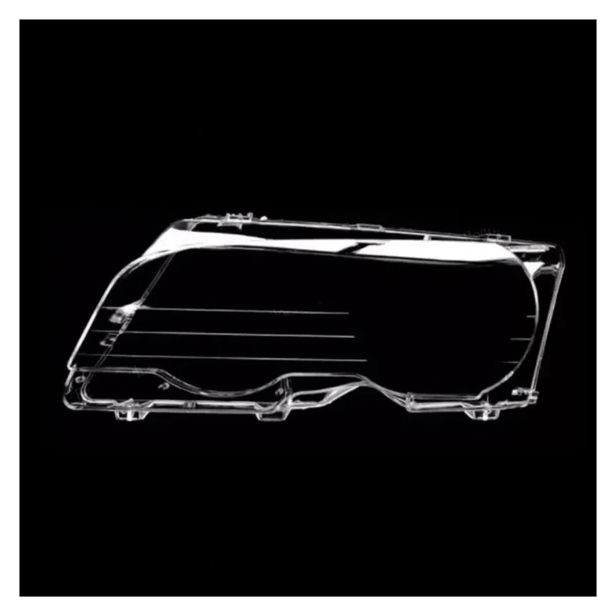 Cubierta Lente Faro para BMW E46 Coupe para Convertible Pre-Facelift 1999-2003 para M3 2000-2006 Cubierta Lente Faro Delantero Coche Cubiertas Lentes Faros(Left)