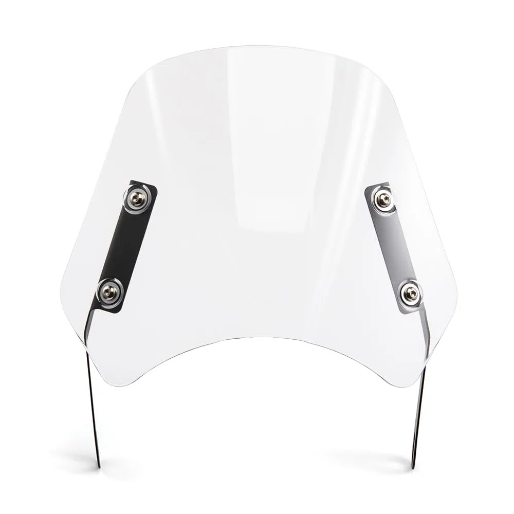 Parabrisas universal para motocicleta Deflector de viento para faros de 5'“ - 7”' Moto (Transparente)