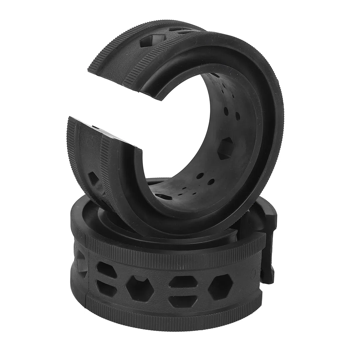 Tissting Amortiguador de Vibración, Amortiguador de Parachoques de Resorte de Goma 14x14x5 cm para Automóvil, Kit de Suspensión Antivibración para Conducción Suave y Protección en Cualquier Terreno