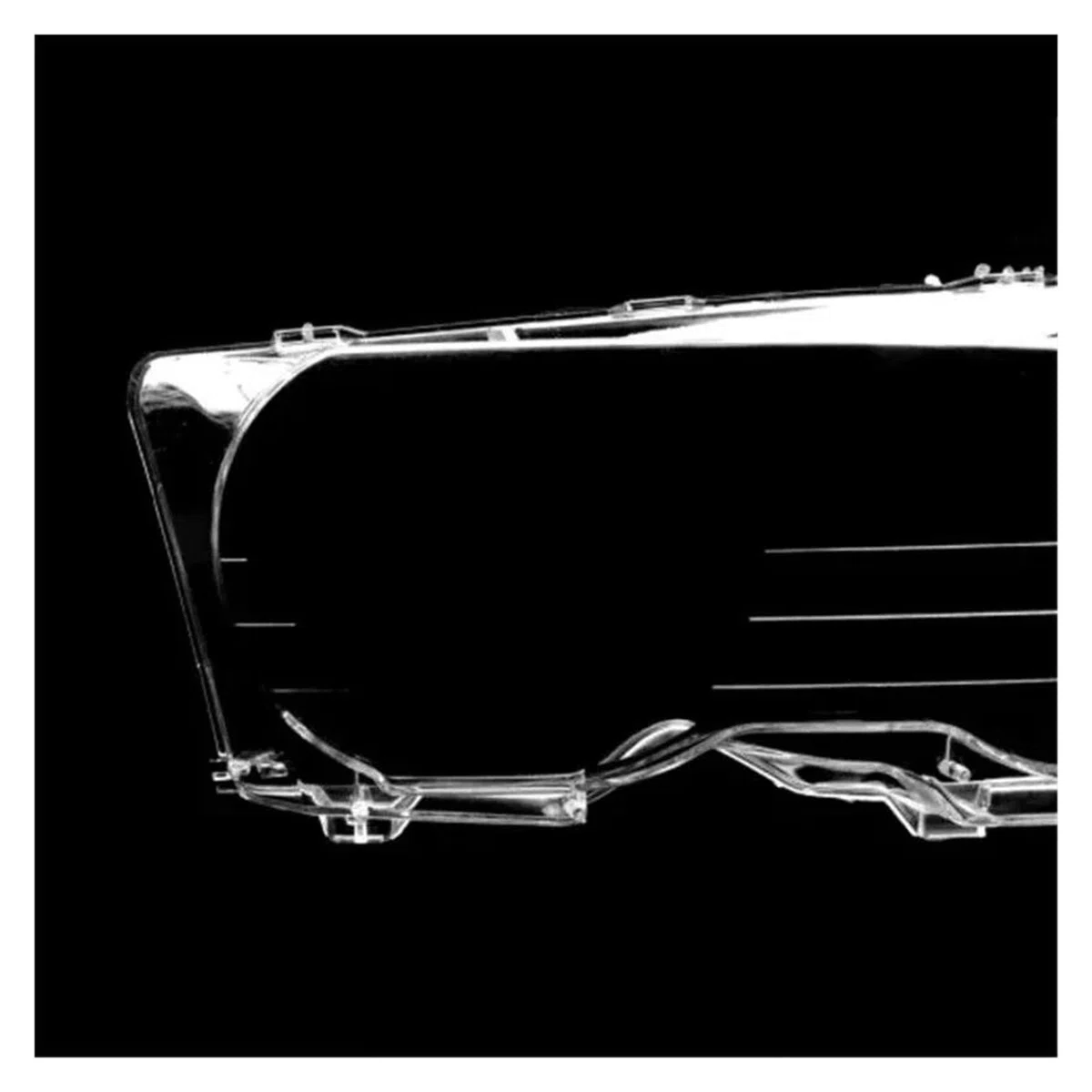 Cubierta Lente Faro para BMW E46 Coupe para Convertible Pre-Facelift 1999-2003 para M3 2000-2006 Cubierta Lente Faro Delantero Coche Cubiertas Lentes Faros(Left)