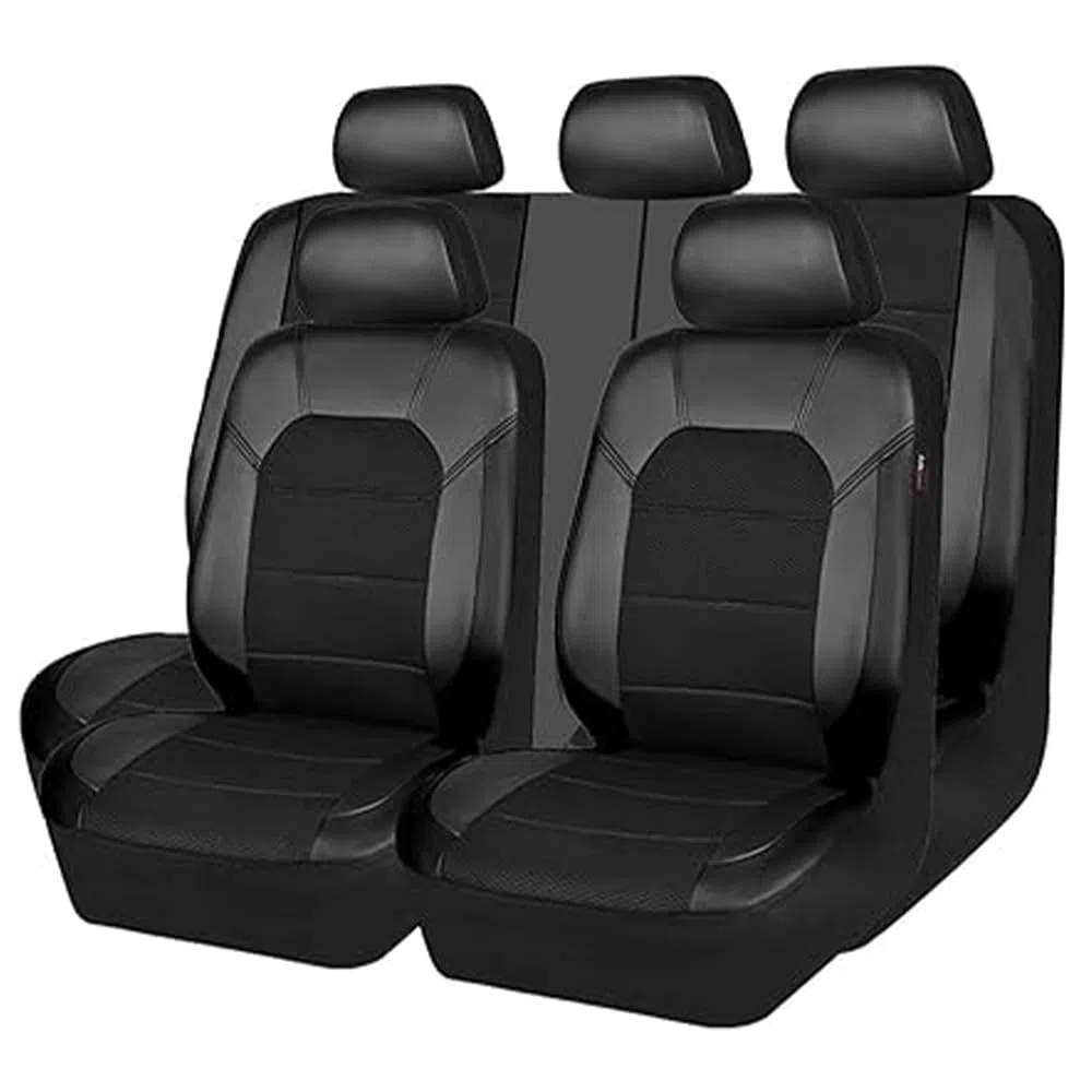 Fundas Asientos Coche para Peugeot 308 SW P5 T9 2014-2025, 9 Piezas Juegos de Cubreasientos Protector Transpirable Accesorios,Black1