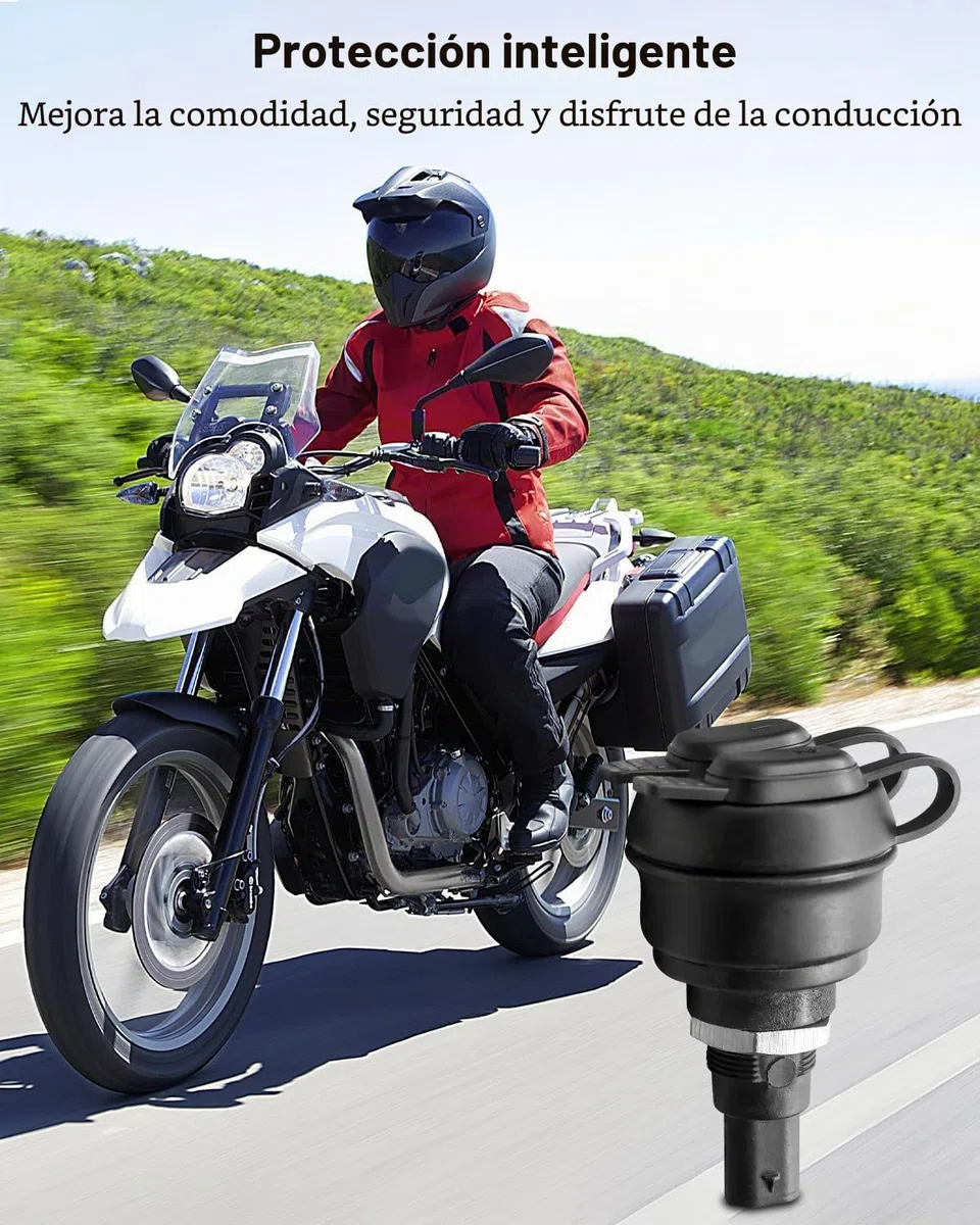 Cargador USB de 5V para Motocicleta de Doble Ajuste para BMW R1200GS R1250GS R1250RT R1200RT R nineT K1600GT K1600GTL K1300S K1300GT G310GS F900R F900XR F850GS F750 F650GS S1000XR, Reemplaza Enchufe