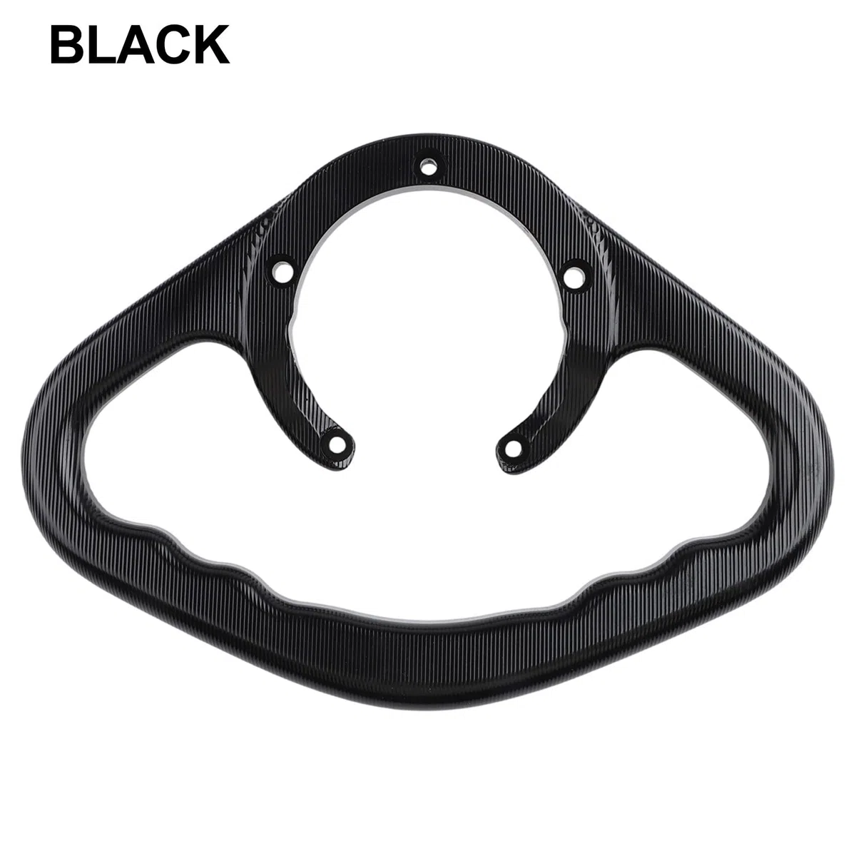 Para CNC de aluminio para motocicleta, para combustible para tanque, barra de agarre, reposabrazos trasero del pasajero, color rojo