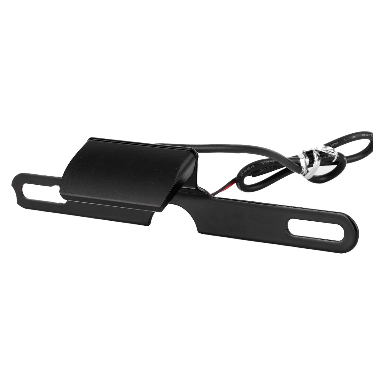 Luz de Etiqueta de Motocicleta, Placa de Matrícula Universal, Lámpara Trasera de Aluminio CNC, Iluminación de Montaje Trasero de 6 LED, Accesorio de Iluminación Negro(Negro)