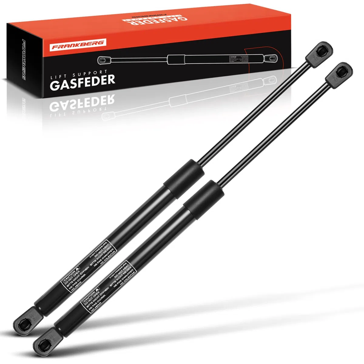 Frankberg 2x Amortiguadores de gas portón trasero Compatible con Clio II BB CB Todos los Motores Compacto 1998-2005 Replace# 7700842256