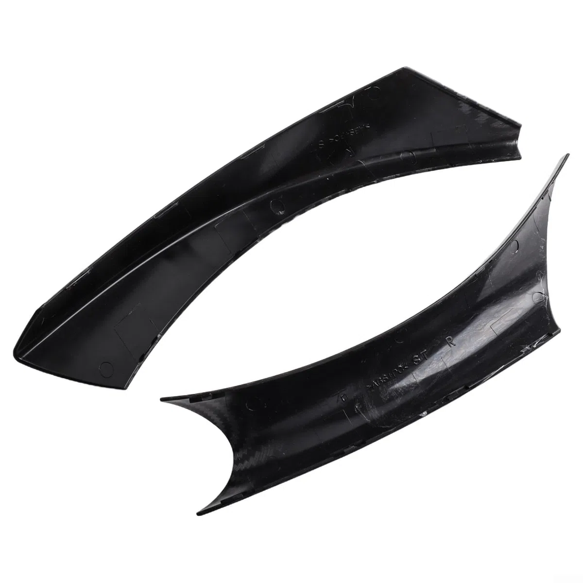 Juego de 6 piezas de embellecedores para manija de puerta, ABS negro, patrón de tejido diagonal, decoración para E90 E91 para vagón 2004-2012