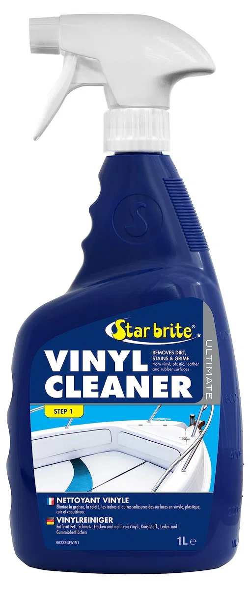 STAR BRITE Ultimate Limpiador Vinilo - También para Caucho, Cuero y Plástico - Elimina la Suciedad & Manchas Persistentes en la Tapicería Interior y Exterior, en Automóviles, Barcos, Ropa Impermeable
