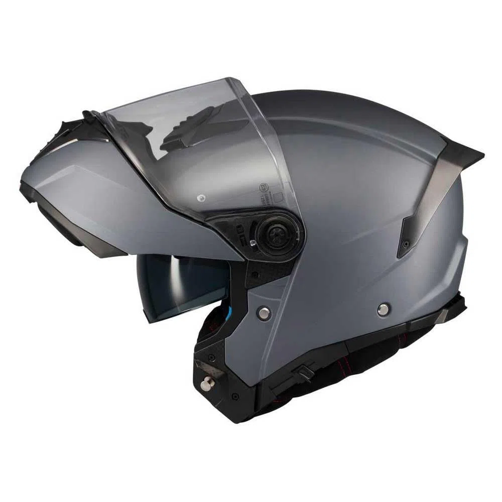 MT Helmets Atom 2 SV, Casco moto Modular Flip-Up, Visor Solar Retráctil, Interior Lavable, Preparado Intercomunicador UCS, Bloqueo frontal, Visor con posición Ventilación, Homologado ECE 22.06 & DOT