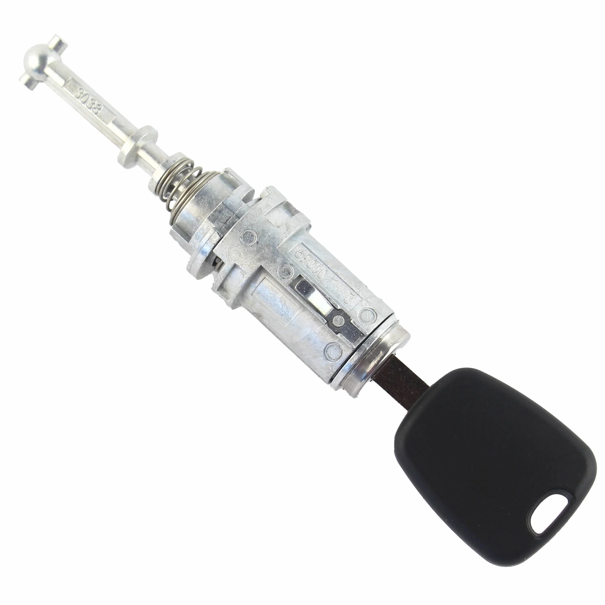 Cerradura puerta compatible para Citroen C2, C3 y C3 Pluriel (2002-2011) delantero izquierdo (conductor) Bombin cerradura con duplicado de llave | 9170T9