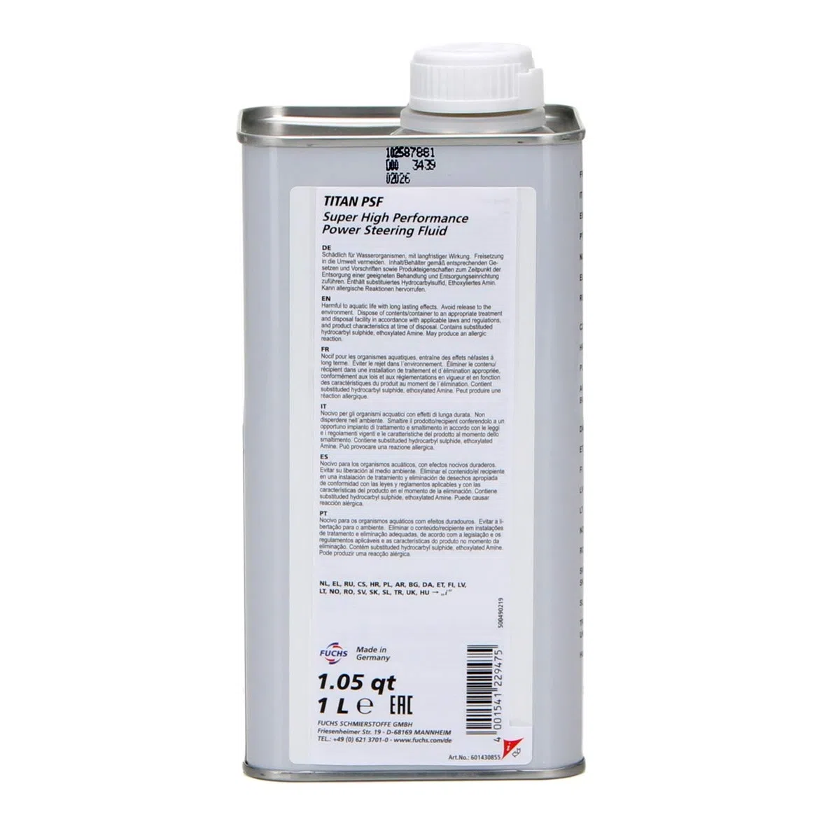 Aceite de dirección Titan Pentosin PSF MB236.30, 1 litro