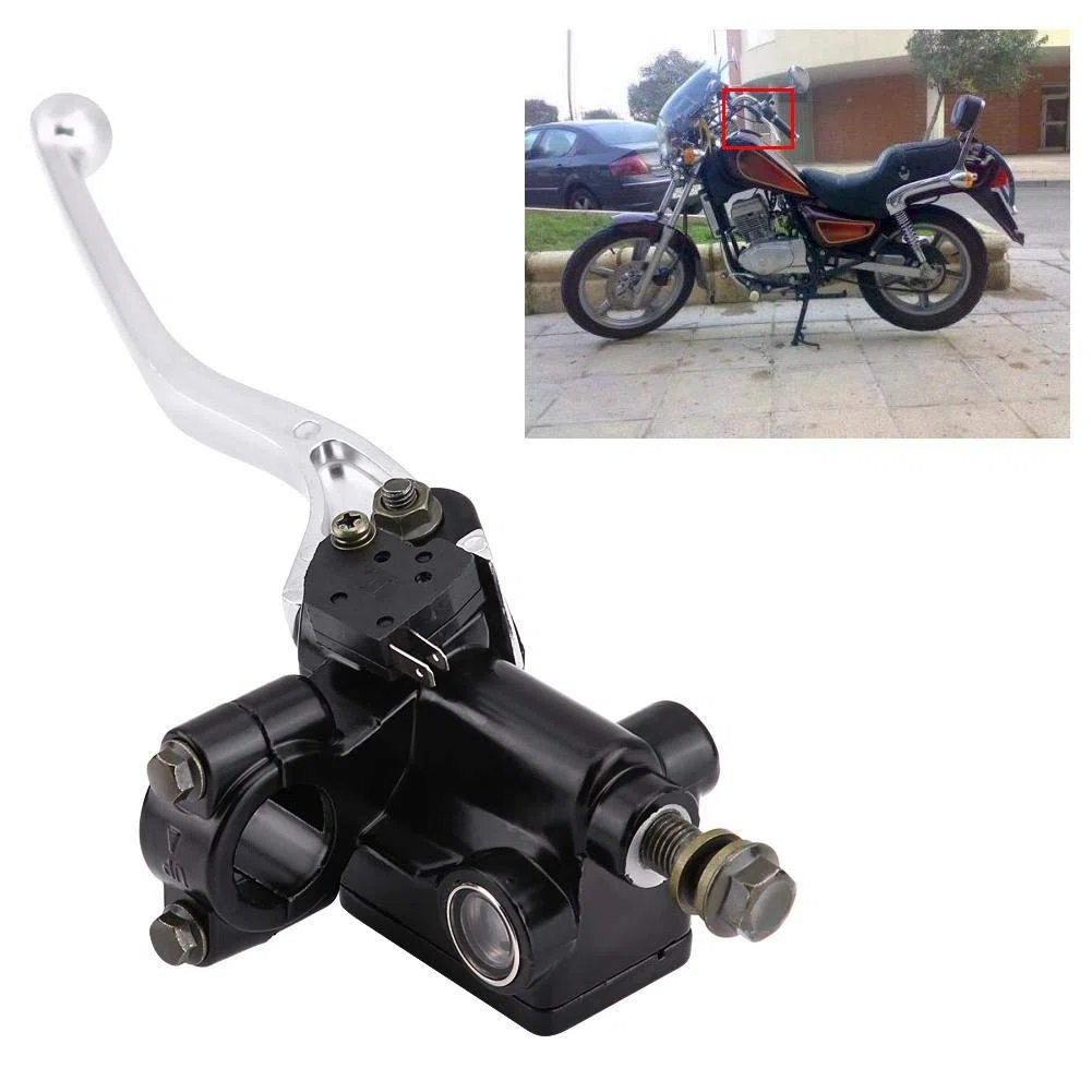 Akozon Bomba de Freno Delantero, Cilindro Maestro de Freno Cilindro Maestro de Palanca de Embrague de Freno Delantero de 7/8 "para CB CBR250 MC19 VT250 MC20
