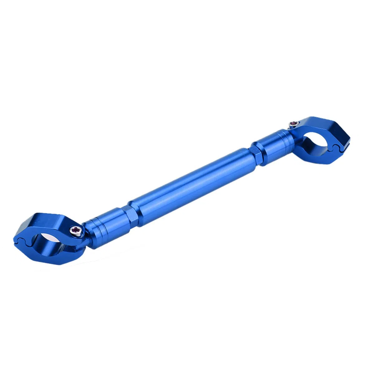 Barra de equilibrio AUTO para manillar de motocicleta, barra cruzada universal para manillar de motocicleta de 22 mm (AZUL)