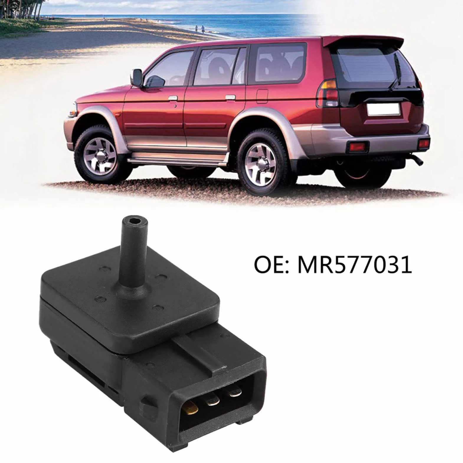 Sensor de Mapa de Presión de Sobrealimentación de Control de Aire MR577031 100798-5960 1007985960 para L200 PAJERO 2,5 TD Colector para PAJERO II