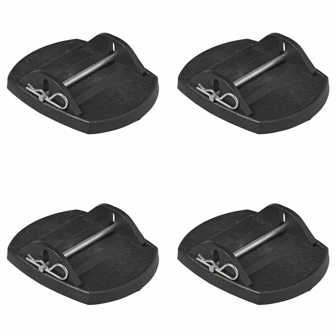 Placas estabilizadoras Pie de apoyo 4 piezas Placas de soporte para caravana Pie de apoyo para remolque Accesorio para remolque Discos de apoyo para soporte