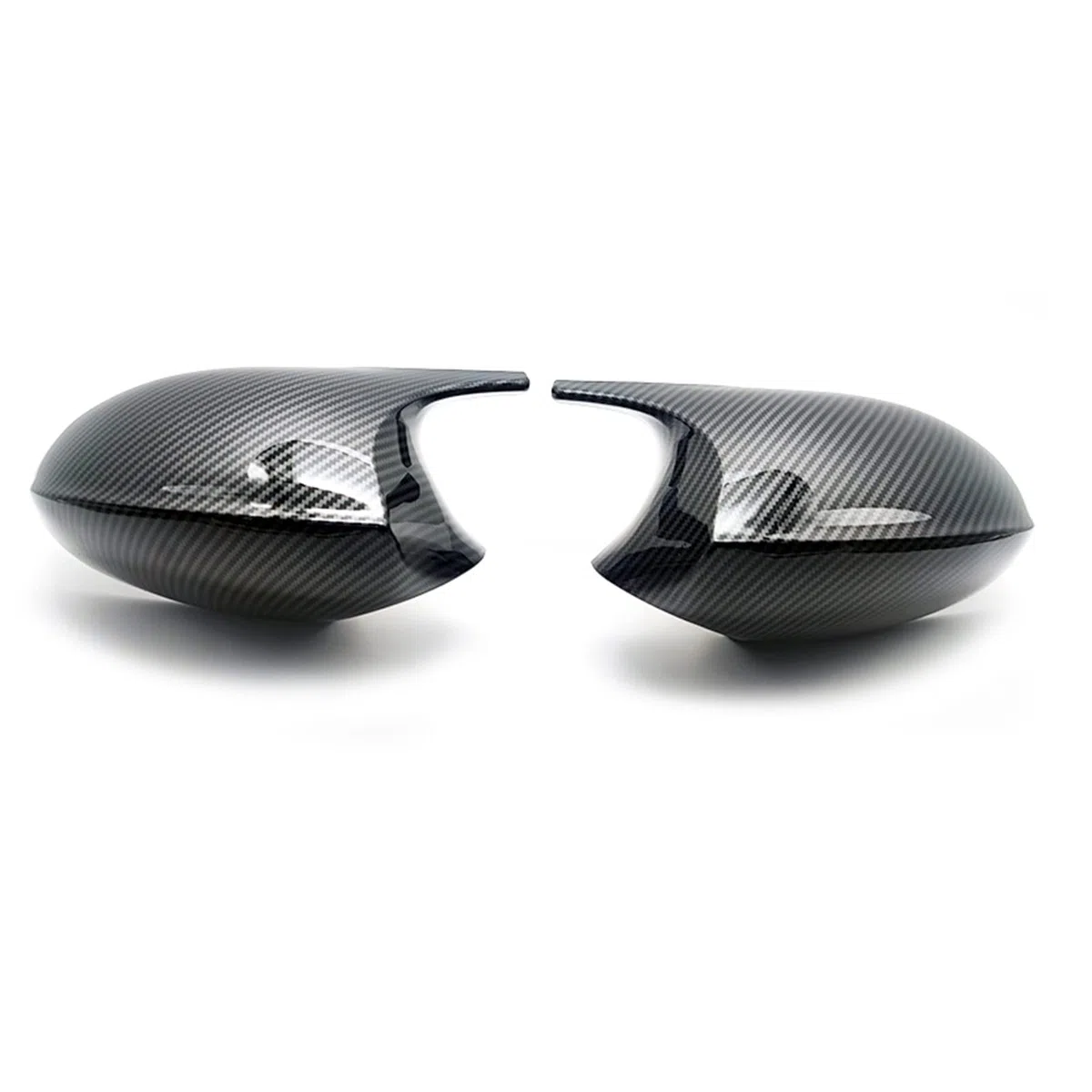 Viviance Car M3 Style Material ABS para Espejos retrovisores Cubiertas Compatible con BMW E81 E82 E87 E88 E90 E91 2005-2007 E92 E93 2006-2009 - Patrón de Fibra de Carbono