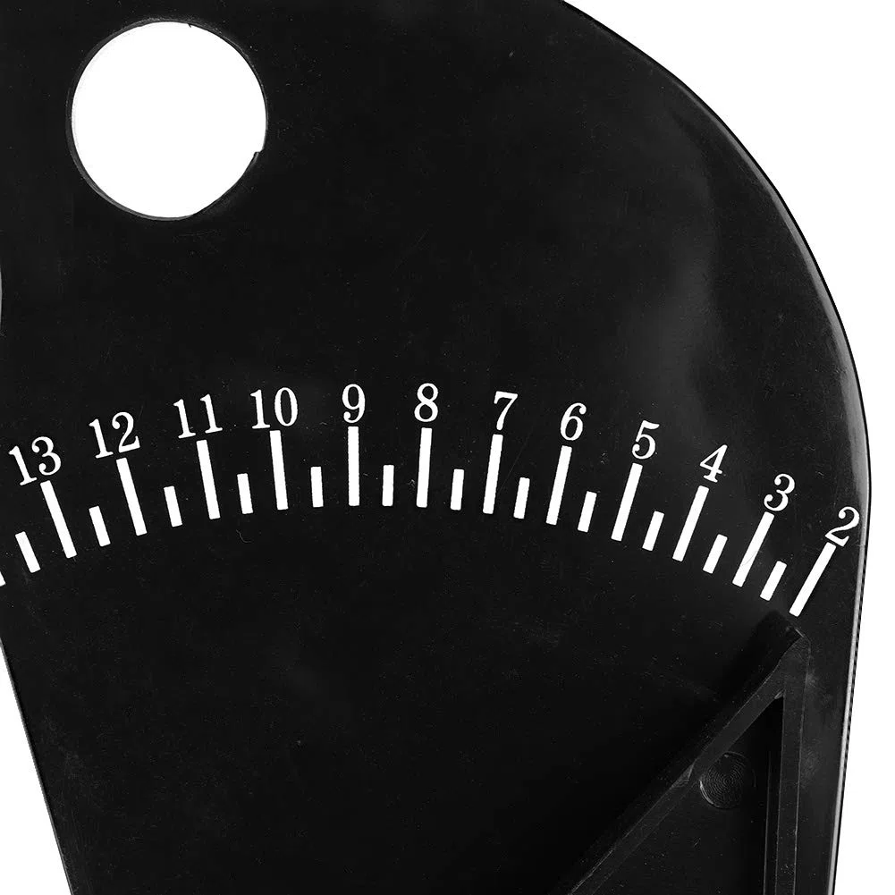 Fydun Calibrador de equilibrador de neumáticos Balanceador de ruedas Calibre de ancho de llanta Herramienta de medición de medición Apto para abrigos