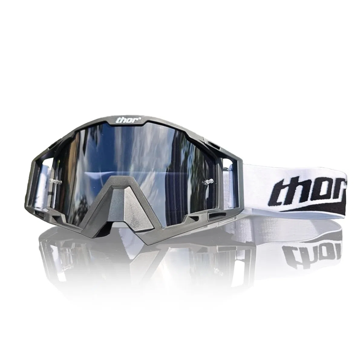 Gafas Motocross Protección UV,Gafas Moto Hombre Mujer con Protección Nasal para Ciclismo,Montañismo,Escalada,Esquí