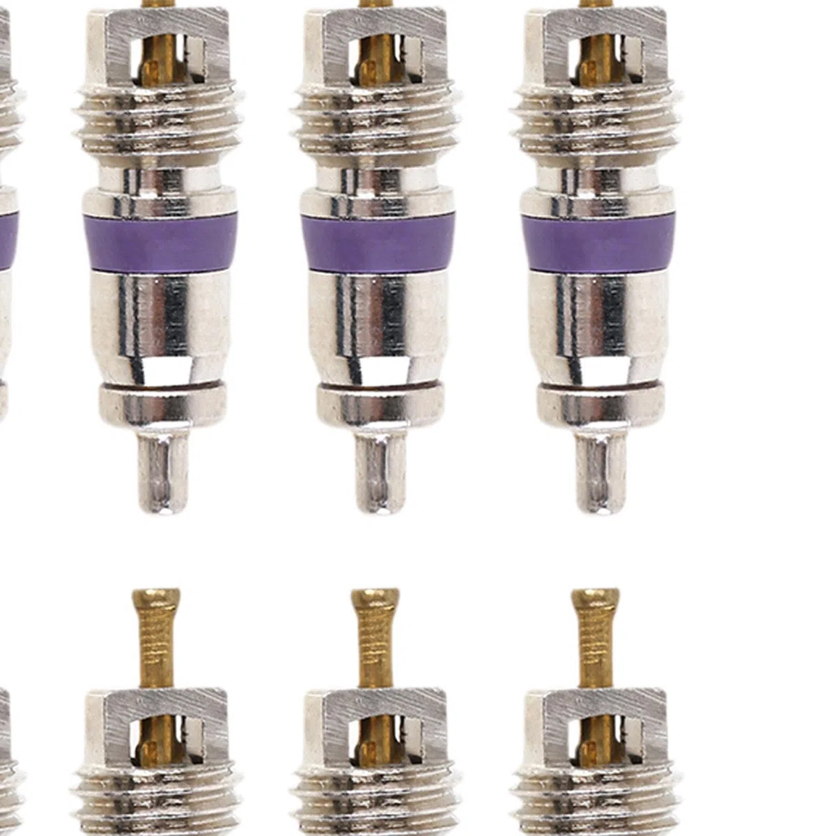Kit de 10 Piezas de Núcleo de Válvula de Aire Acondicionado, Componentes, Kit de Reparación de Aire Acondicionado de Coche