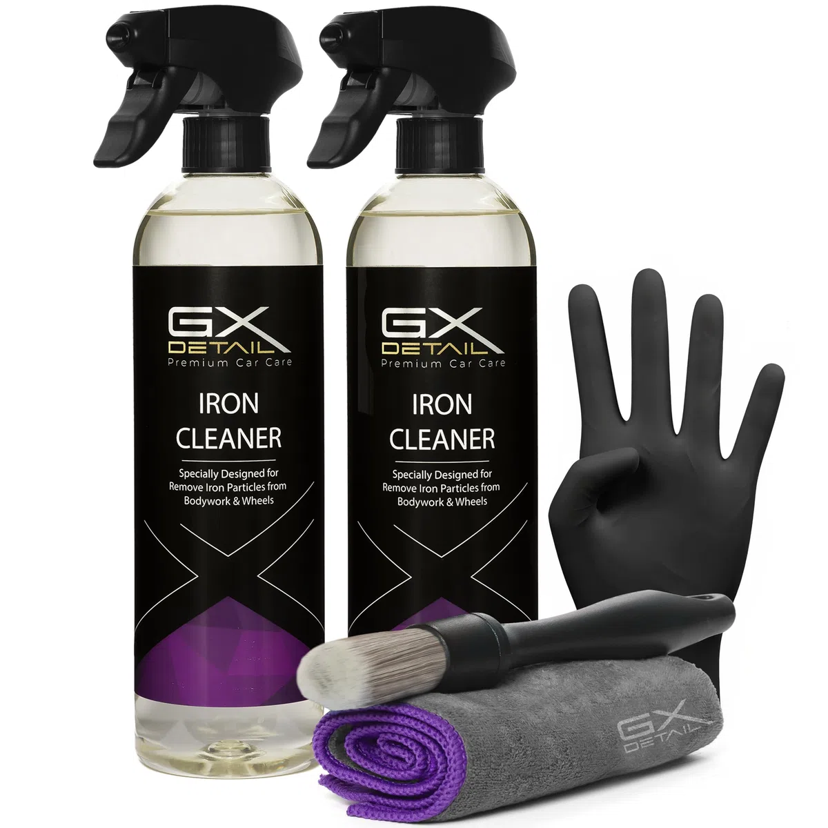 GxDetail Descontaminante Férrico para Llantas y Carrocería 1 Litro - GxDetail – Fórmula Avanzada – Limpiallantas sin Frotar - Elimina Ferodo y Grasa – Limpiador de Uso Rápido – No daña Pintura