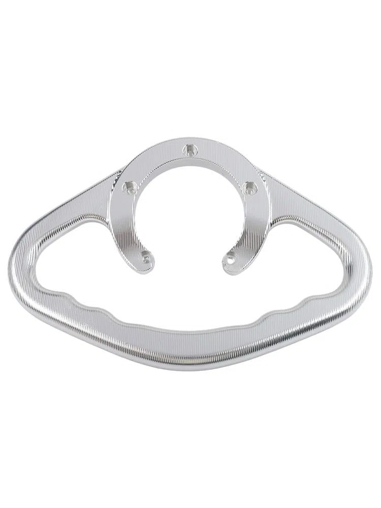 Para CNC de aluminio para motocicleta, para combustible para tanque, barra de agarre, reposabrazos trasero del pasajero, color rojo