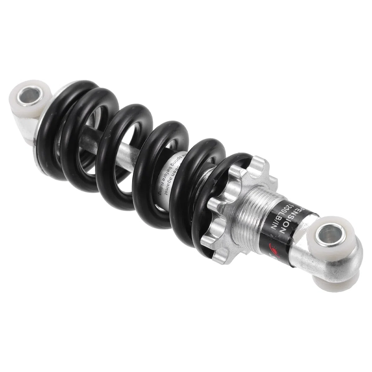 X AUTOHAUX Trasero Amortiguador Amortiguador 150mm 1200lbs para Scooter Dirt Bike Plata Tono