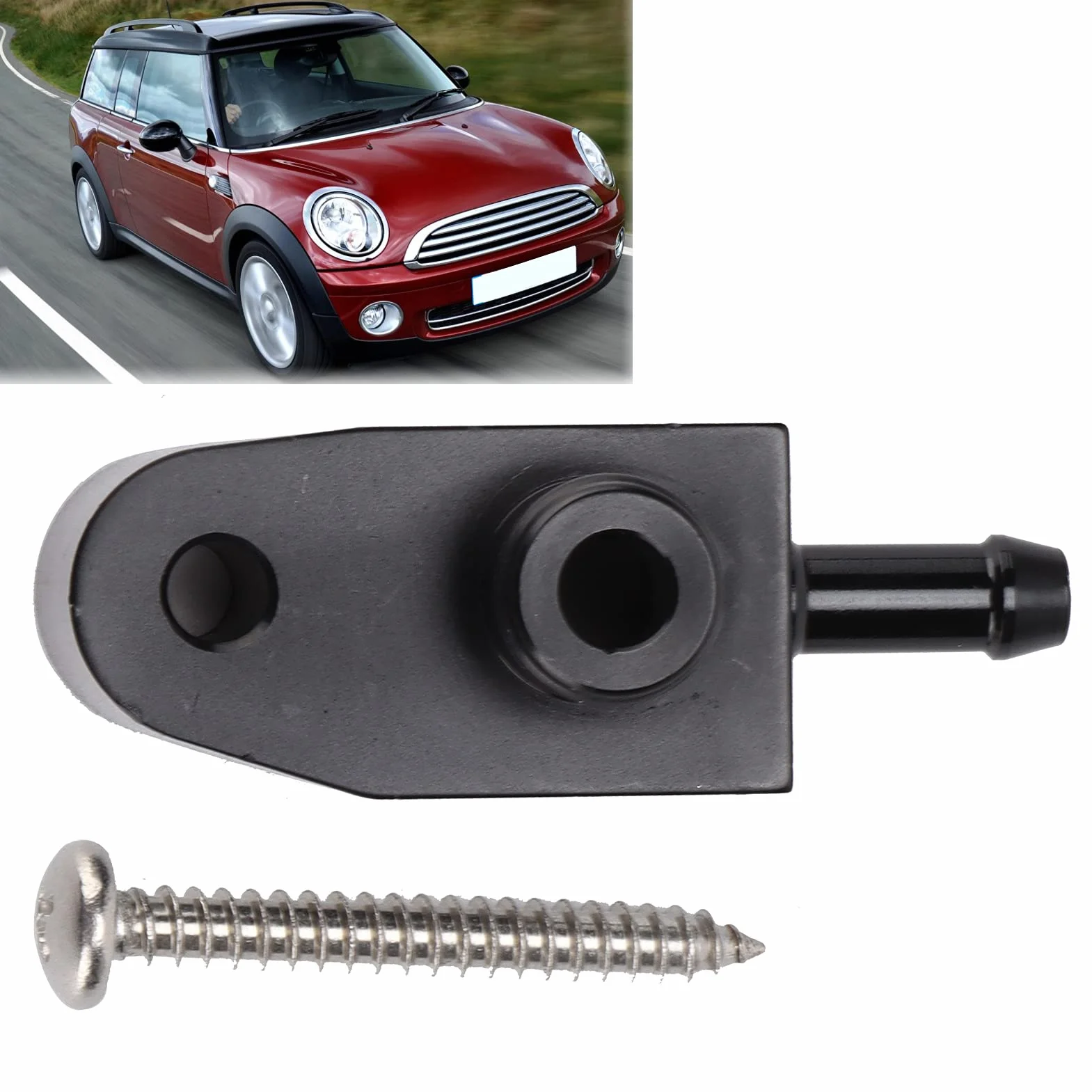 Adaptador de Medidor de Impulso Adaptador de Sensor de Indicador de Impulso Adaptador de Manómetro Turbo Boost Aleación de Aluminio Ligera Reemplazo de Accesorios de Coche para S R55 R56