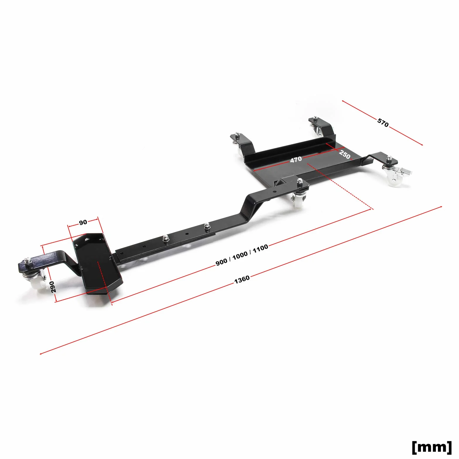 Caballete lateral maniobras moto Peana aparcamiento motocicleta 360 kg Carril mover moto Accesorios