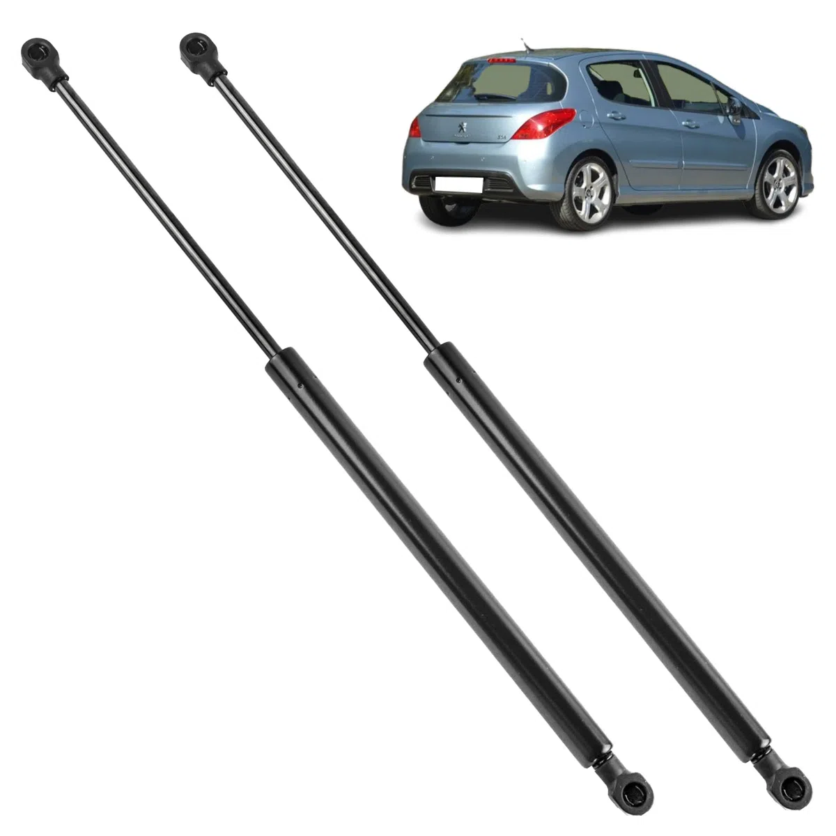 2 amortiguadores maletero compatibles para 308 (1ª generación) (2007-2013) muelle neumático maletero. 8731Q6, 9657342180, 1635441780