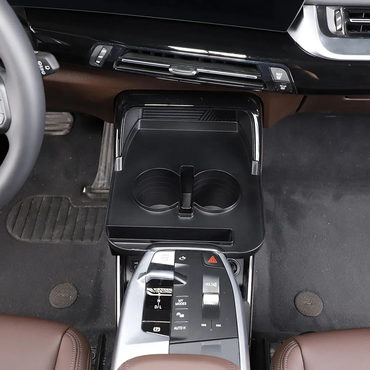 Compatible con B-M-W X1 U11 2023 2024, caja de almacenamiento para portavasos, soporte para bebidas de coche, consola central, soporte para tazas, caja de almacenamiento, bandeja organizadora,
