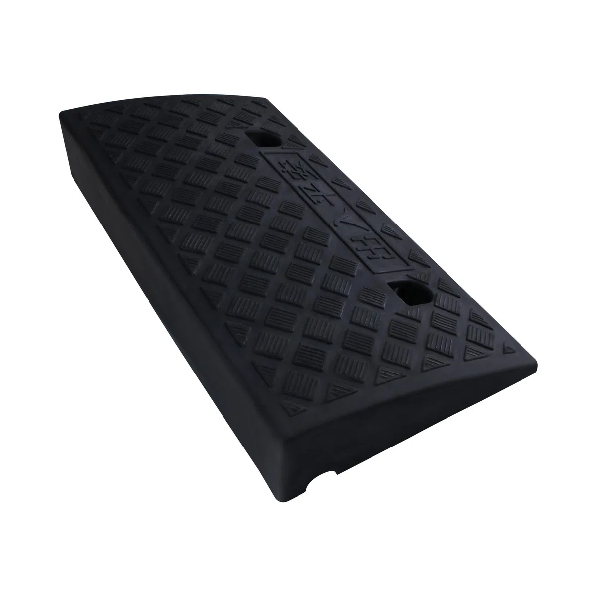 Rampas para bordillos, rampa de entrada de plástico con tornillos para coche, moto, silla de ruedas, andador, 50 x 27 x 9 cm