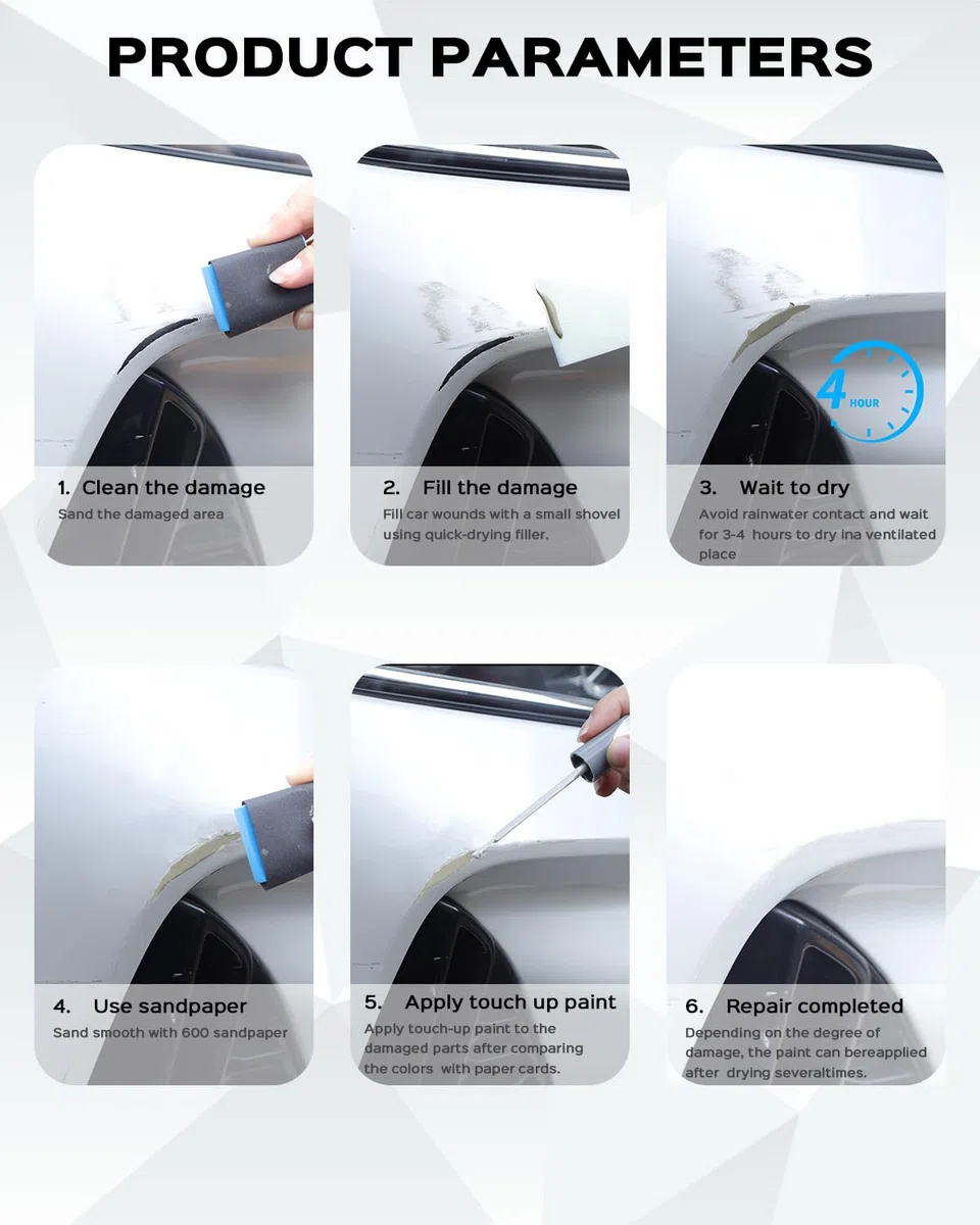 Kit de pintura de retoque LS9R Blanco Nevada para Seat Exact Match - Repara arañazos y rayas