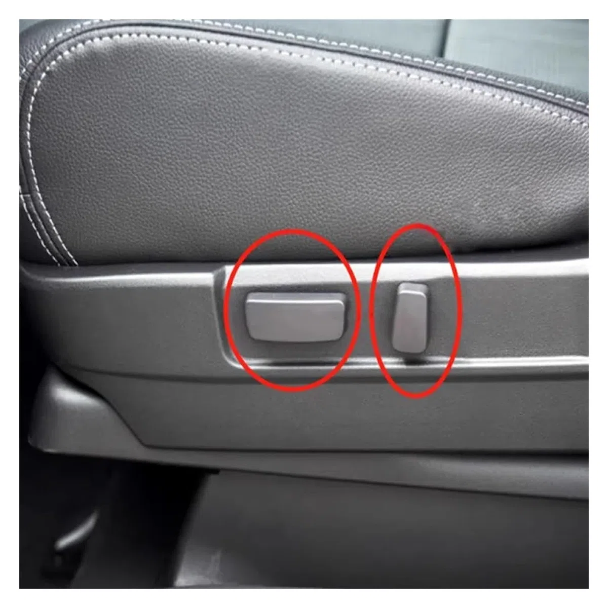 Interruptor De Asiento Para Mitsubishi Para Outlander Para Airtrek Para ASX Para Pajero Para Sport Cubierta Botón Interruptor Ajuste Asiento Eléctrico 2 Uds