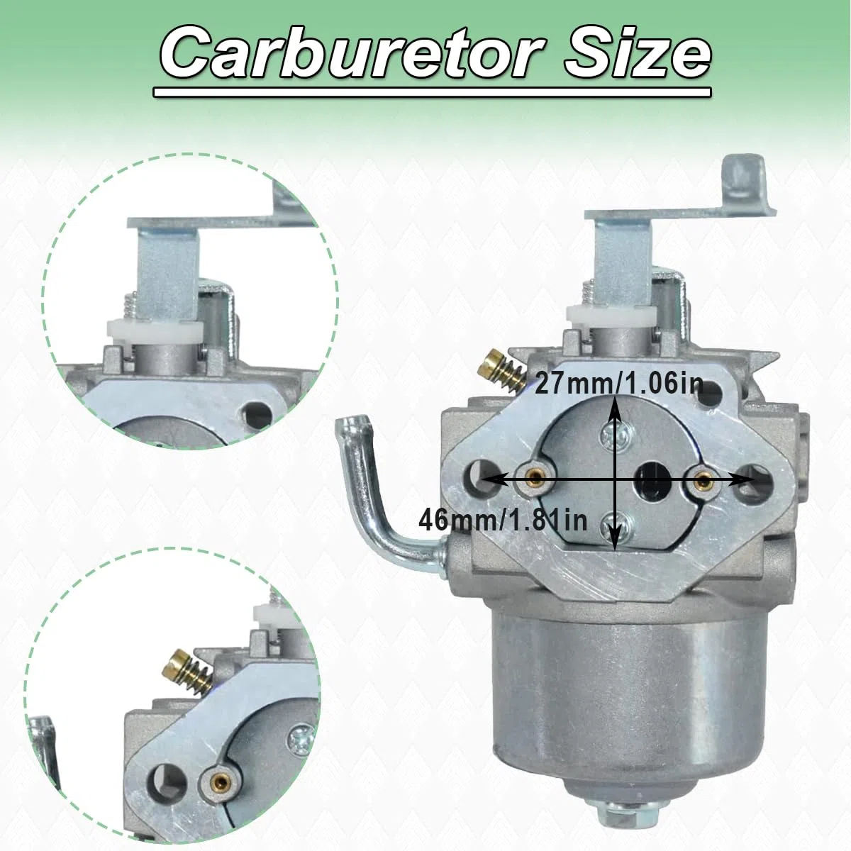 ZAMDOE EY28 Carburador para Subaru Robin EY28D EY 28 28D EY280YD0500 EY280YD0510 para Wisconsin WI-280 7.5HP RGX3500 RGX3510 Piezas de Repuesto para generador de Motor Reemplazo 234-62551-00