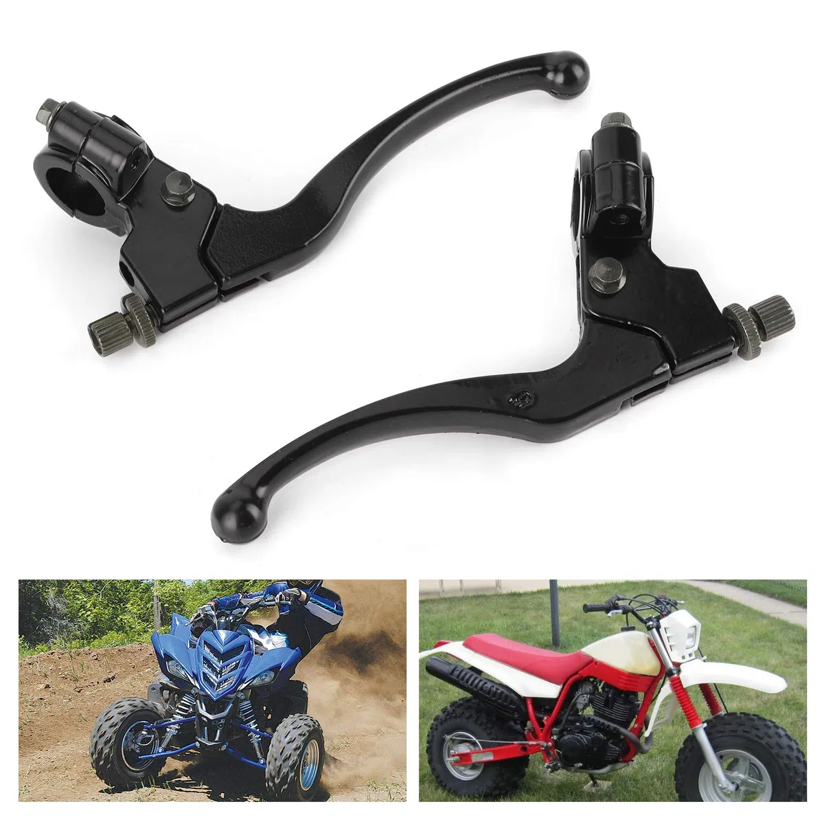 Palancas de Freno de Embrague Universales para Motocicleta, de Aleación de Acero para Manillar de Dirt Bike ATV de 22mm,Otros artículos para ciclismo