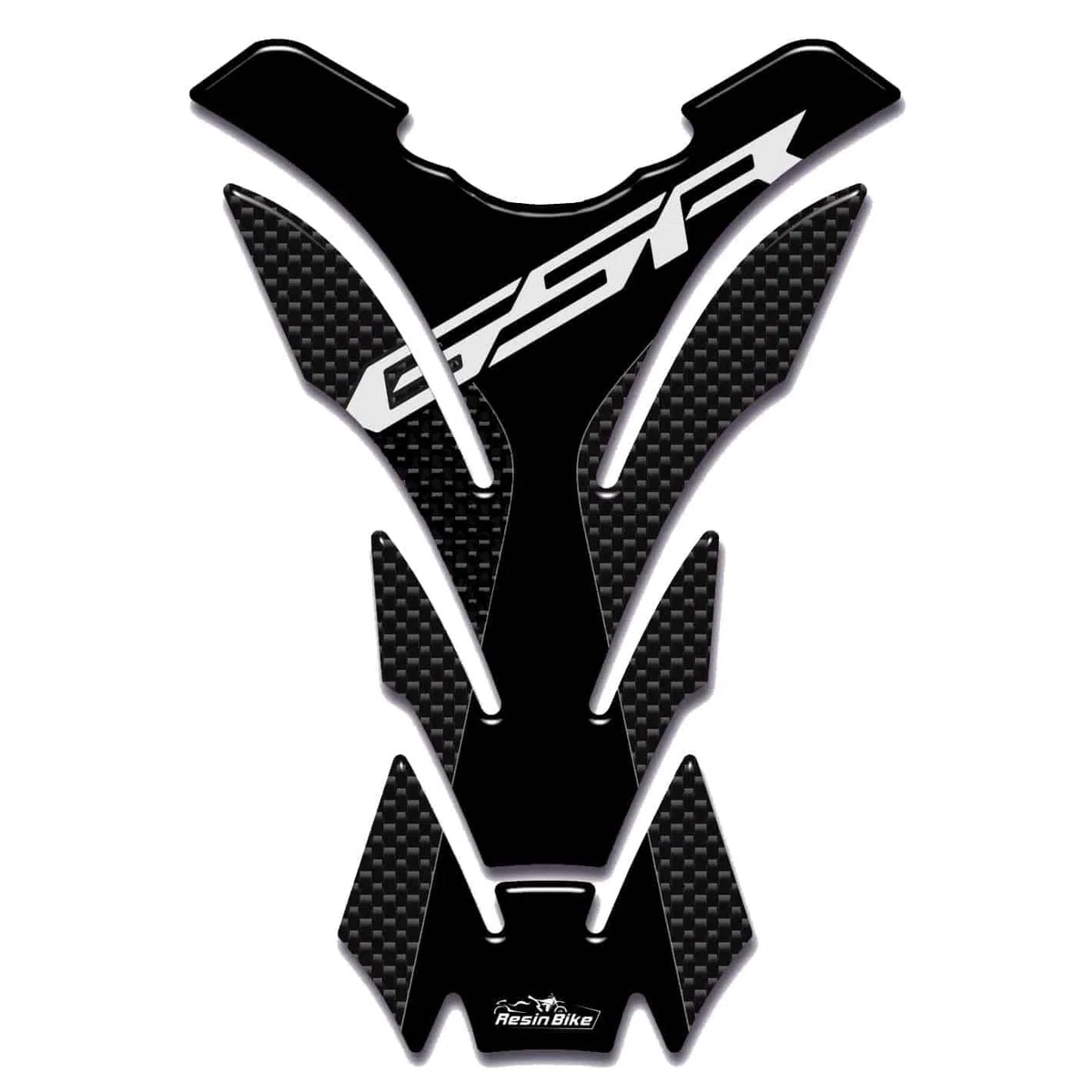 Resin Bike Adhesivos Moto Compatibles con Suzuki GSR 600 - GSR 750 2006-2026. Protection de Tanque de Choques y Arañazos Moto. Pegatinas 3D Resinadas Made in Italy