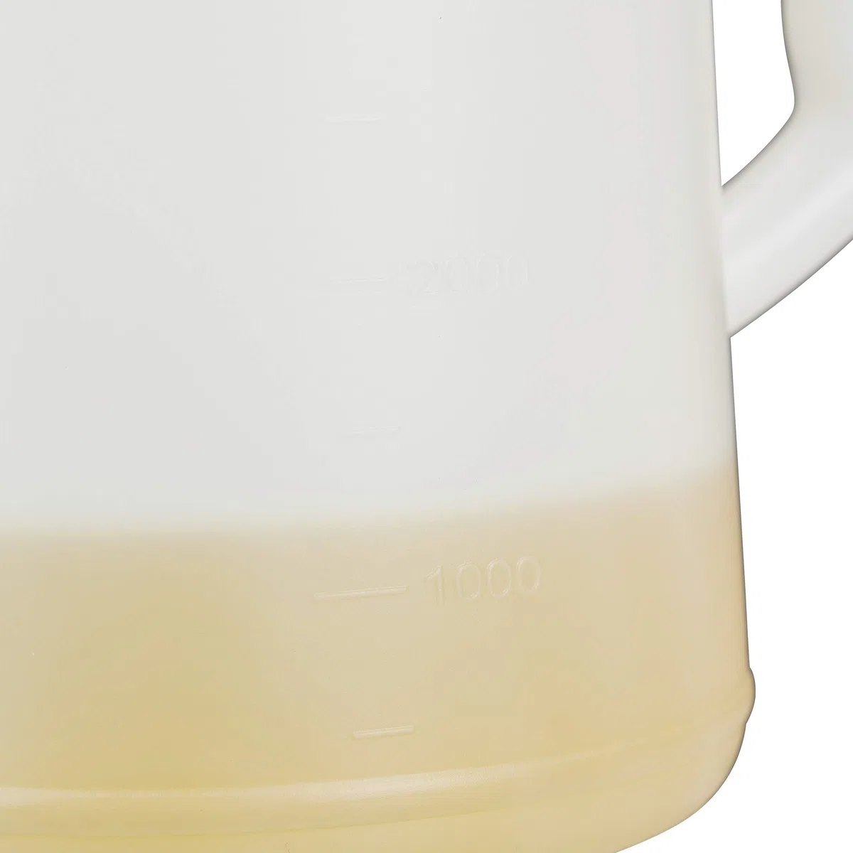 Relaxdays Embudo de Aceite para Coche, Ajustable, Medidor de Aceite, Resistente, PE, 5 L, Blanco