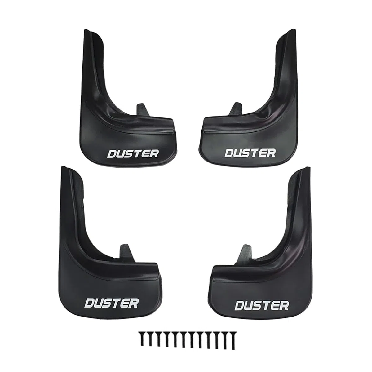Compatible con Dacia Duster 2 (HM) 2018-2024 Guardabarros Vehículo Juego Delantero Trasero 4 Piezas Negro