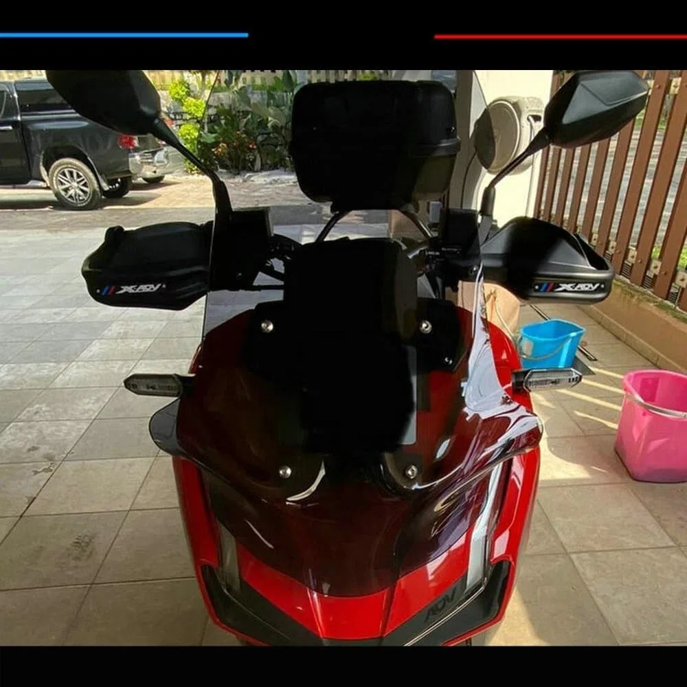 Guardamanos para Moto para Hon&da XADV X-ADV 750 X ADV 750 XADV750 Protectores Mano para Motocicleta Palancas De Embrague De Freno Protector Parabrisas con Logotipo(1)