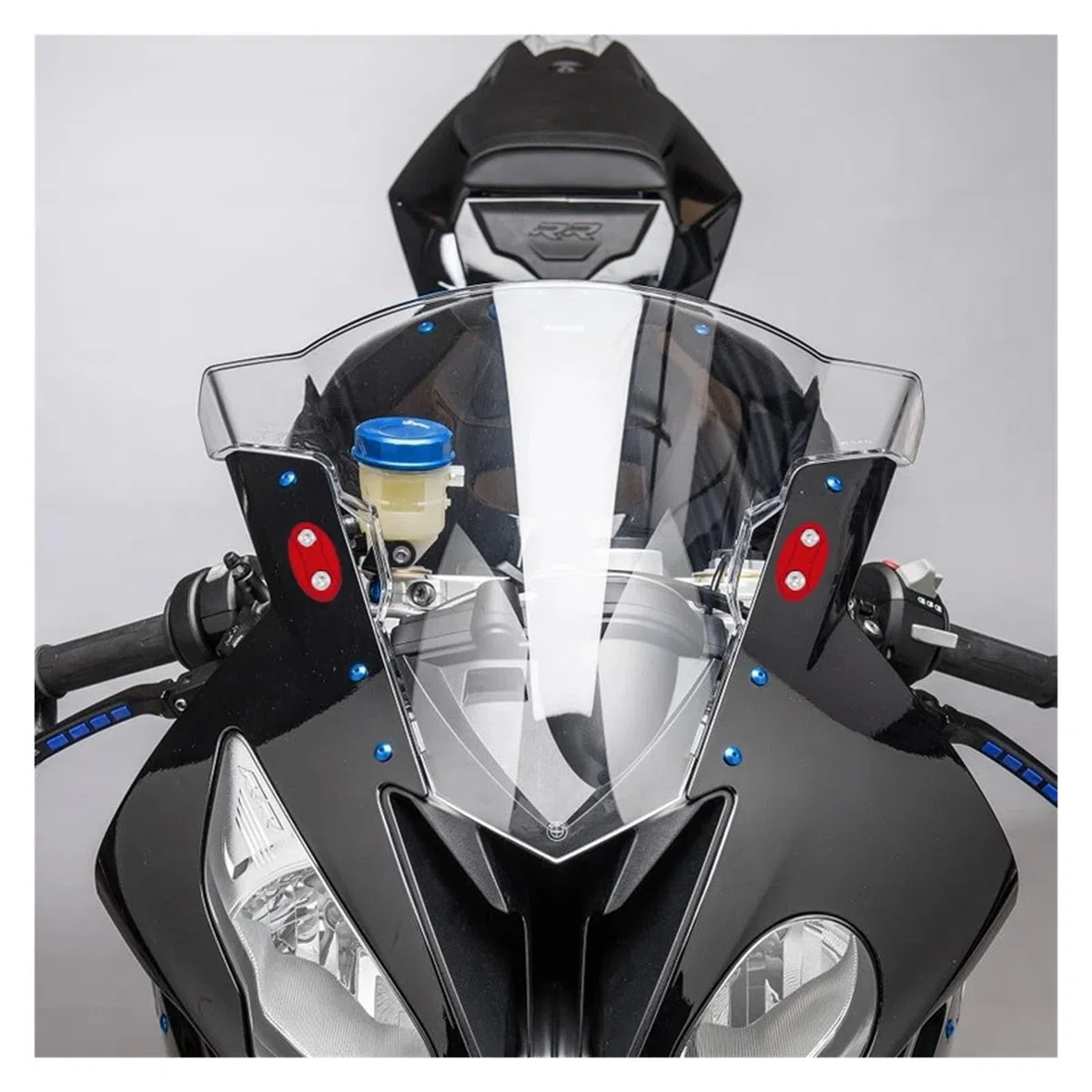 Accesorios CNC for Motocicleta, Tapa de Espejo for Parabrisas, eliminadores accionados, Tapa, Cubierta de Orificio de Espejo, Compatible con S1000RR 2009-2018 S1000rr(Titanium)