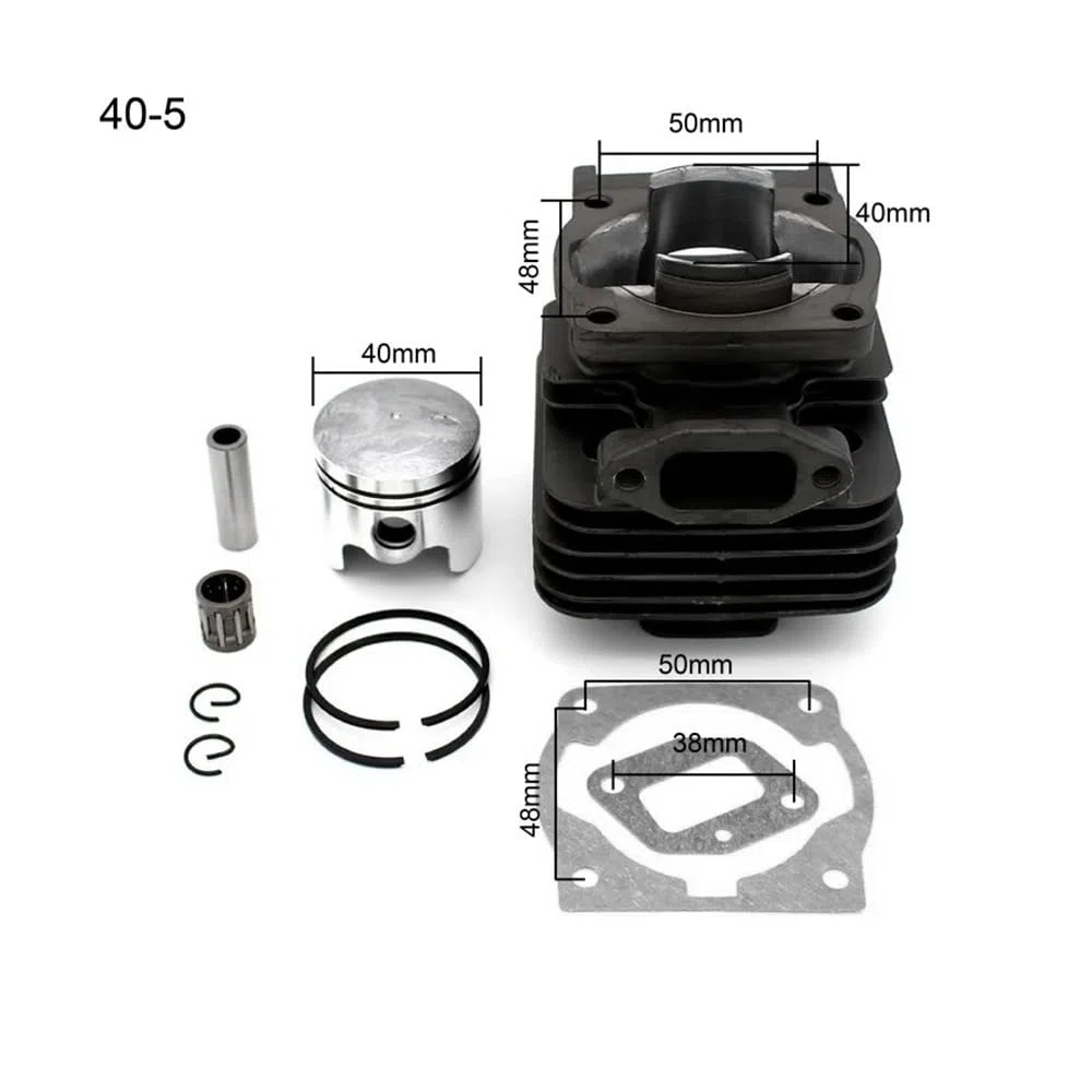 Kit de pistón de Cilindro de Repuesto de 44 mm y 40 mm for Motor de desbrozadora 44-5 y 40-5 44F-5 y 40F-5(40-5)